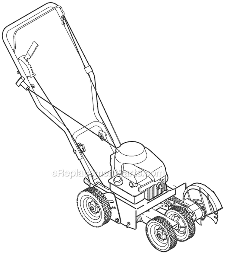 Page C Diagram and Parts List for 25B-554E066 2008 Troy-Bilt Edger