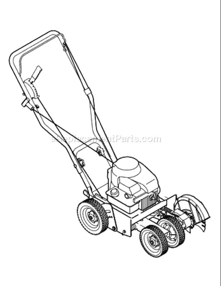 Page C Diagram and Parts List for 25B-554F266 2008 Troy-Bilt Edger