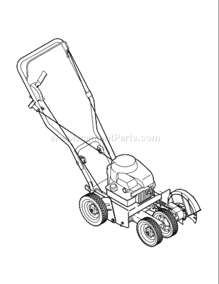 Page C Diagram and Parts List for 25B-554F266 2009 Troy-Bilt Edger
