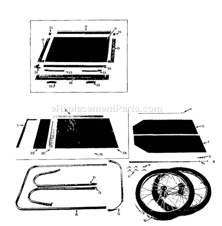 Page A Diagram and Parts List for 26  Troy-Bilt Lawn Tractor Accessories