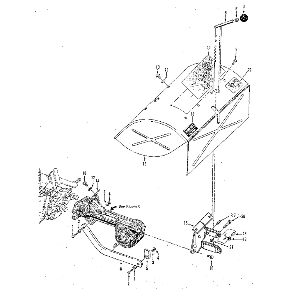 Depth Regulator And Tine Hood Assemblies (Figure 4) Diagram and Parts List for HORSESERIAL916107ANDUP  Troy-Bilt Tiller