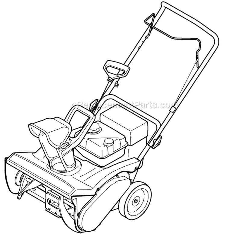 Label Map Squall 210 Diagram and Parts List for 31A-2M5E766 2011 Troy-Bilt Snow Blower