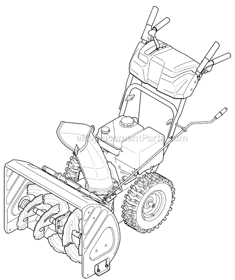 Quick Reference Storm 2840 Diagram and Parts List for 31AH64Q4711 2011 Troy-Bilt Snow Blower