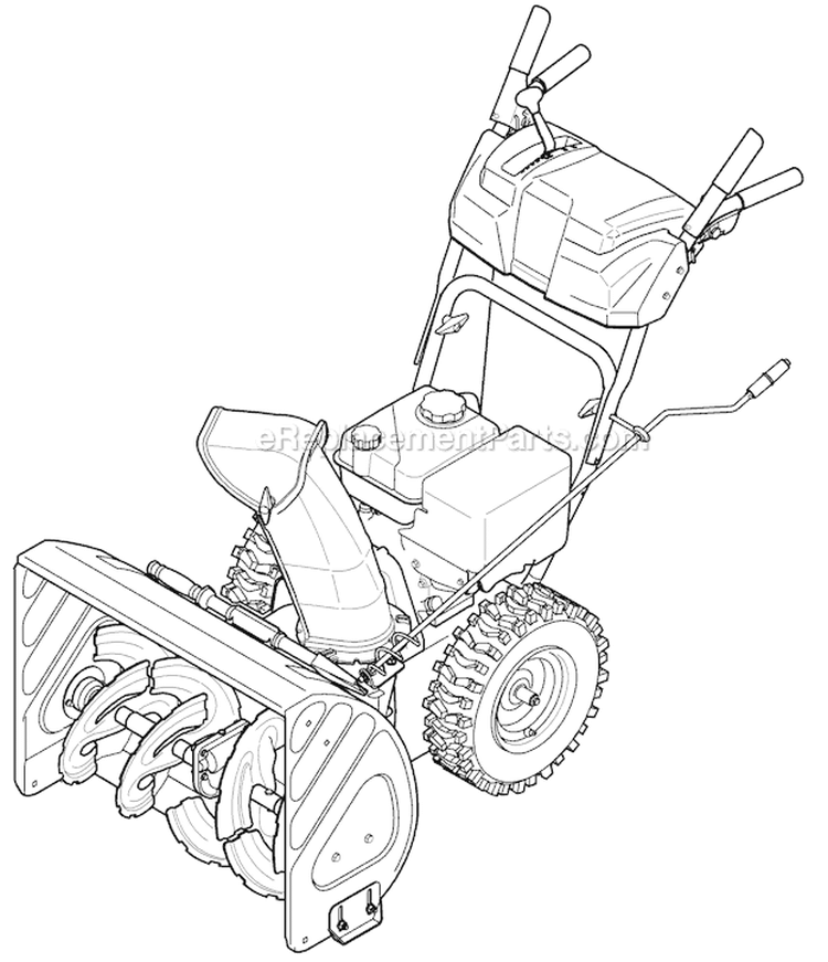 Quick Reference Storm 2840 Diagram and Parts List for 31AH64Q4766 2011 Troy-Bilt Snow Blower