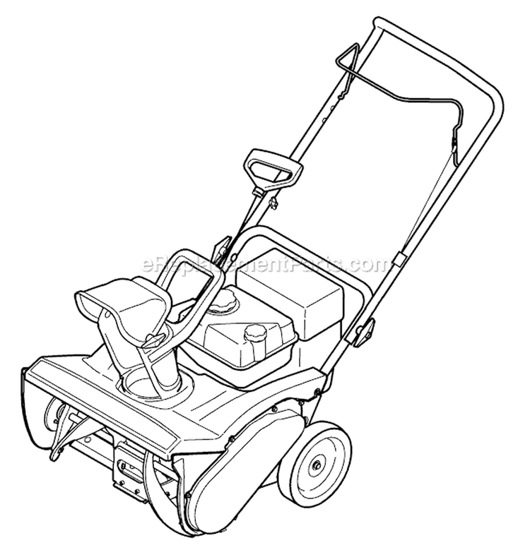 Quick Reference Diagram and Parts List for 31AM2P5B 2009 Troy-Bilt Snow Blower