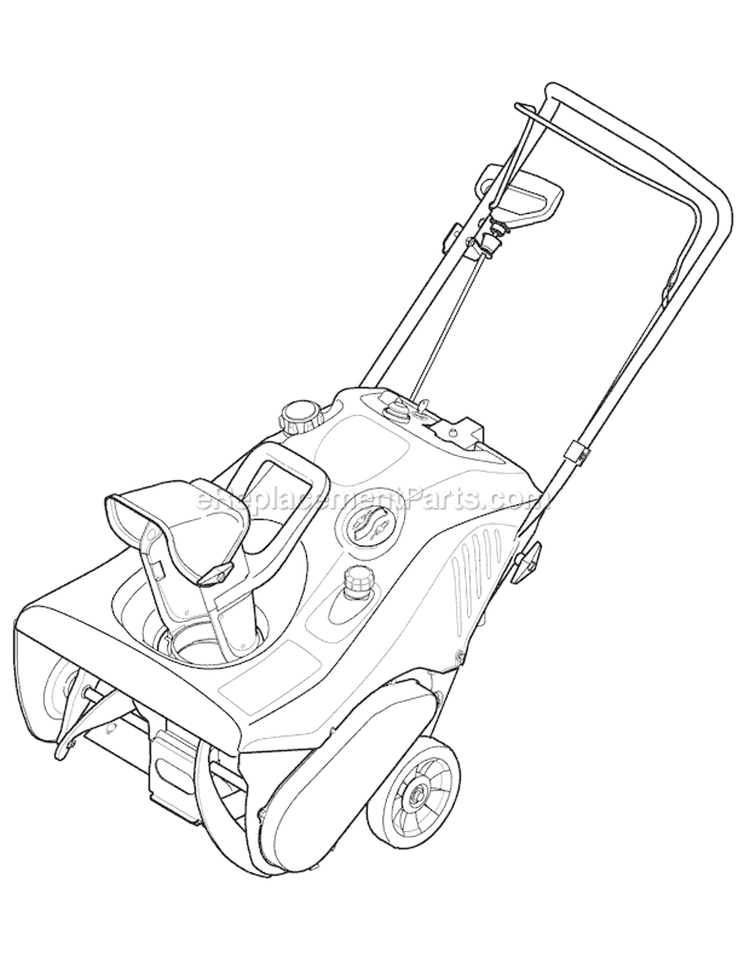 Quick Reference Diagram and Parts List for 31AS2B5-766 2007 Troy-Bilt Snow Blower