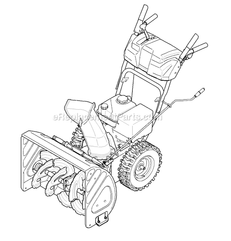 Quick Reference Storm 2410 Diagram and Parts List for 31AS62N2 2010 Troy-Bilt Snow Blower