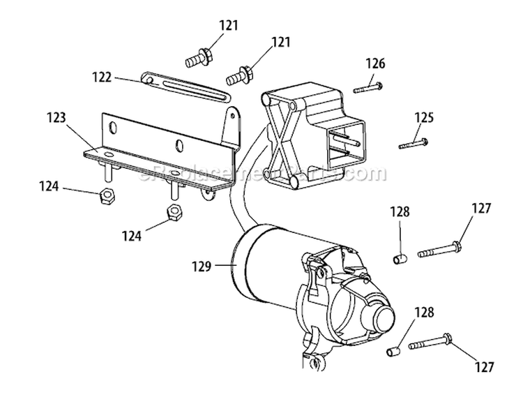 270-Su-11 Starter Diagram and Parts List for 31AS63N2711 2011 Troy-Bilt Snow Blower