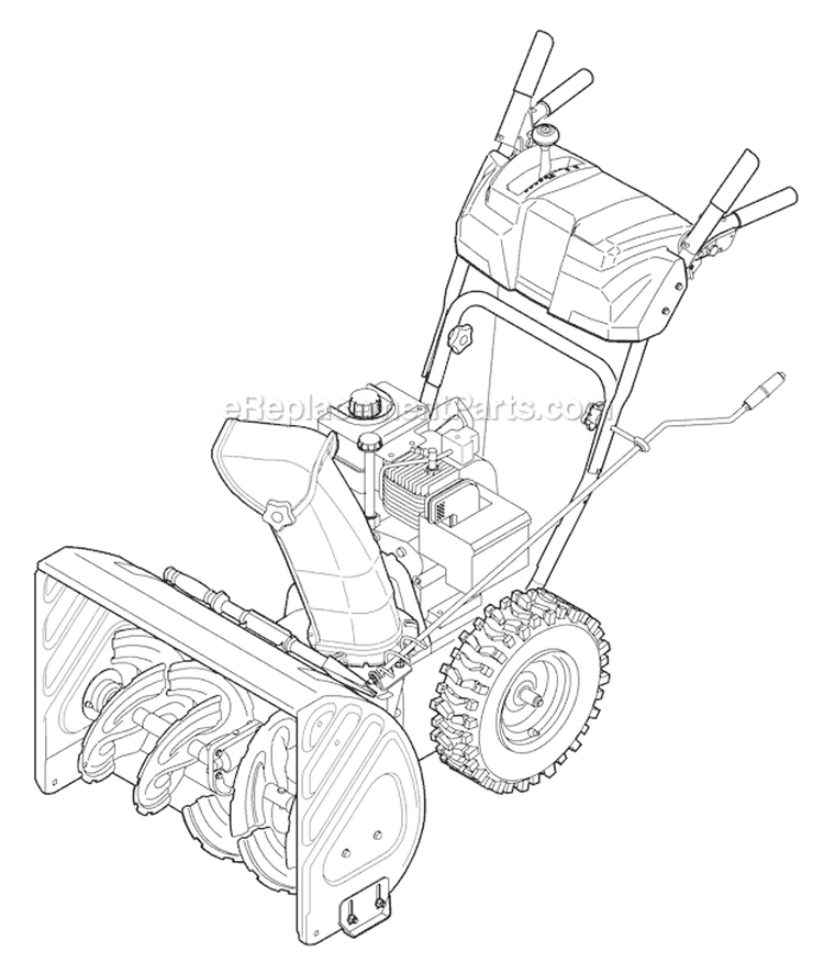 Quick Reference Diagram and Parts List for 31AS6BN2711 2006 Troy-Bilt Snow Blower