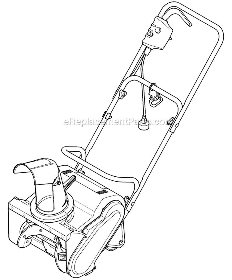 Quick Reference Diagram and Parts List for 31B-050-711 2011 Troy-Bilt Snow Blower