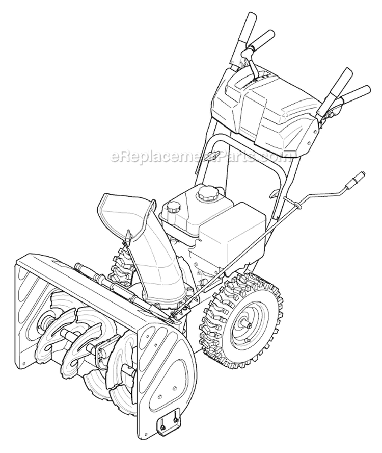 Quick Reference Storm 2620 Diagram and Parts List for 31BM63P3766 2011 Troy-Bilt Snow Blower