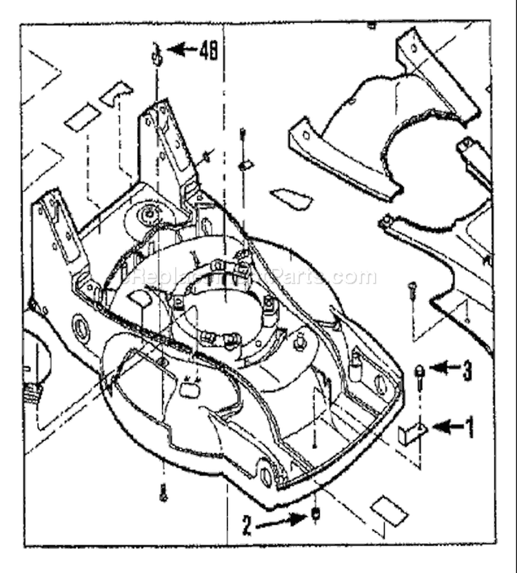 Page H Diagram and Parts List for 34021  Troy-Bilt Cultivator