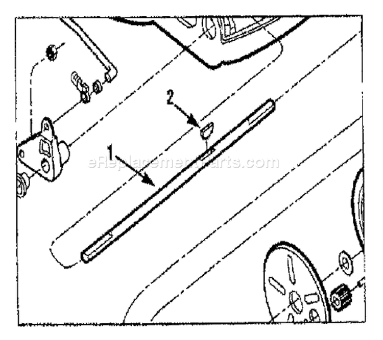 Page D Diagram and Parts List for 34022  Troy-Bilt Cultivator