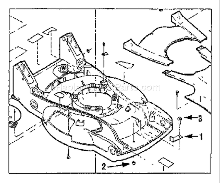 Page J Diagram and Parts List for 34024 S/N 01XXXXX Troy-Bilt Lawn Mower