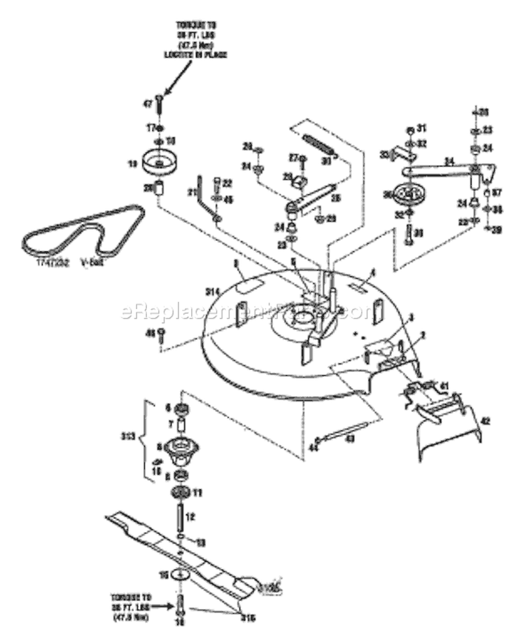 Page A Diagram and Parts List for 34037 S/N 01-- Troy-Bilt Lawn Mower