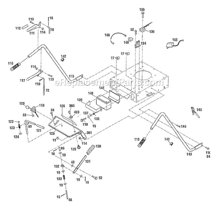 Page D Diagram and Parts List for 34037 S/N 0200101-0299 Troy-Bilt Lawn Mower