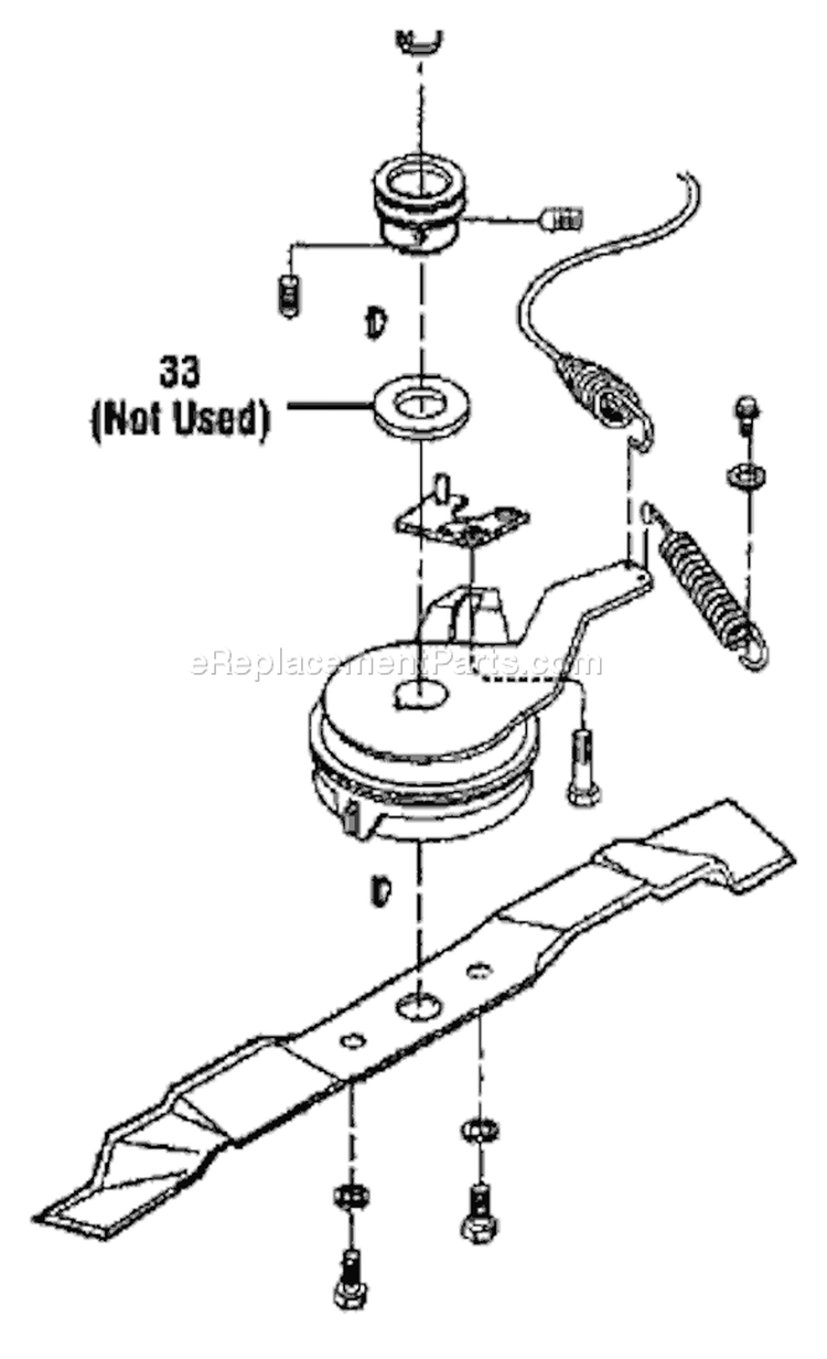Page C Diagram and Parts List for 34313 S/N 0100101-0299999 Troy-Bilt Lawn Mower