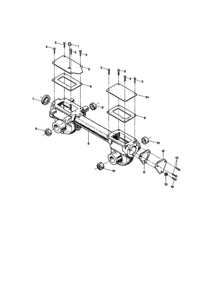 Transmission Housing Diagram and Parts List for 21A-634B063 2001 Troy-Bilt Tiller