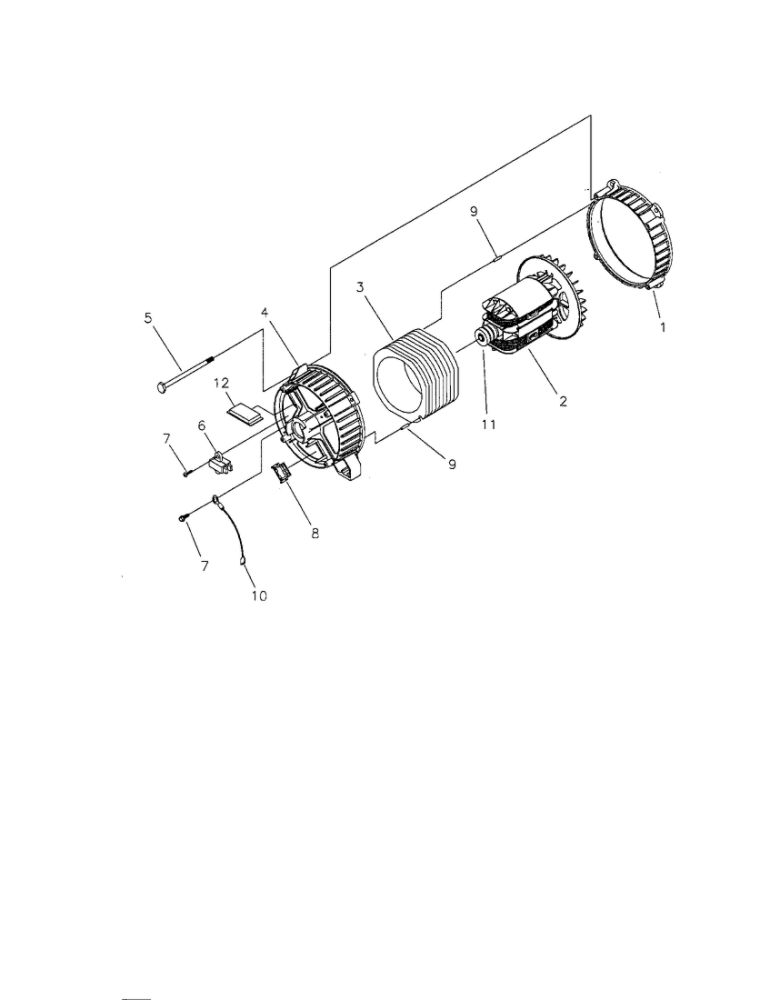 Alternator 2 Diagram and Parts List for 030247  Troy-Bilt Generator