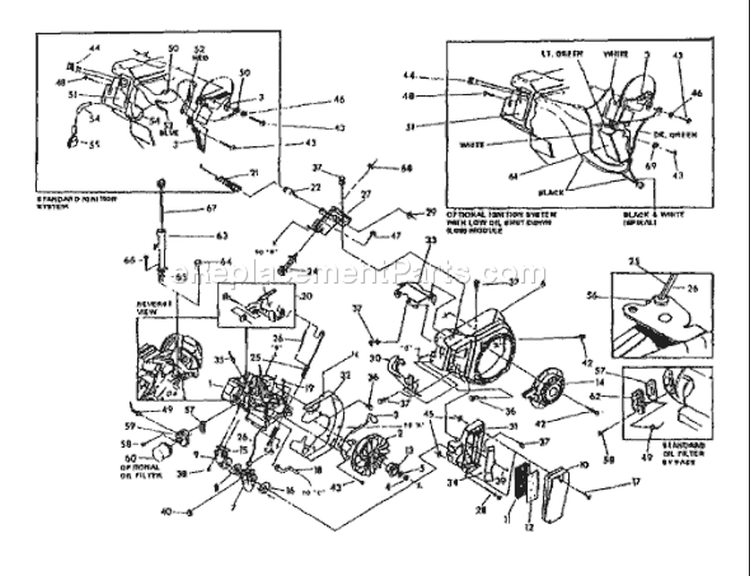 Page B Diagram and Parts List for 41050-02 S/N 4105002100101-41050299999 Troy-Bilt Pressure Washer