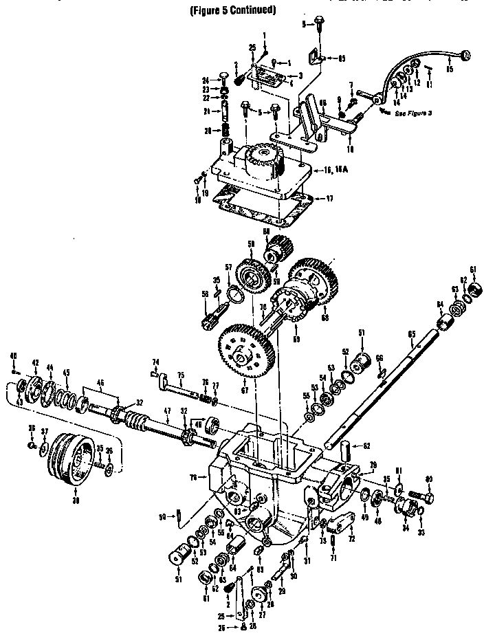 Power Unit Transmission Asm 2 Diagram and Parts List for 29919  Troy-Bilt Tiller