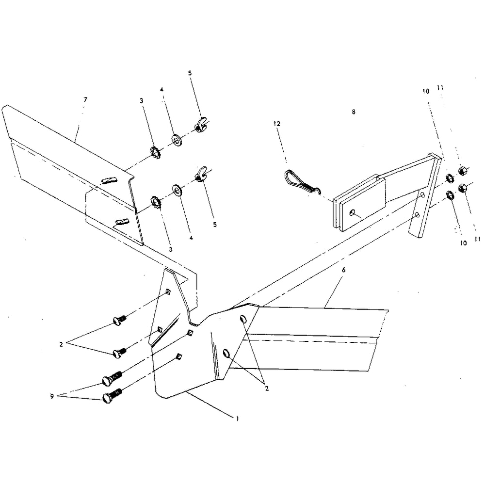 Hiller/Furrower Attachment (Figure 14) Diagram and Parts List for HORSESERIALNO857037ANDUP  Troy-Bilt Tiller