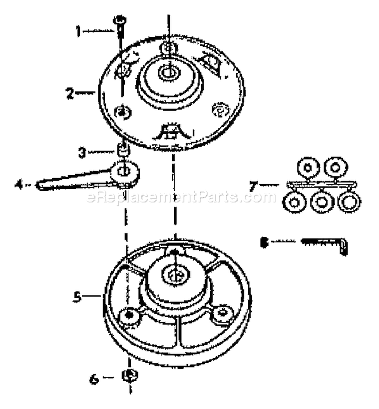 Page D Diagram and Parts List for 52025  Troy-Bilt Brush Cutter