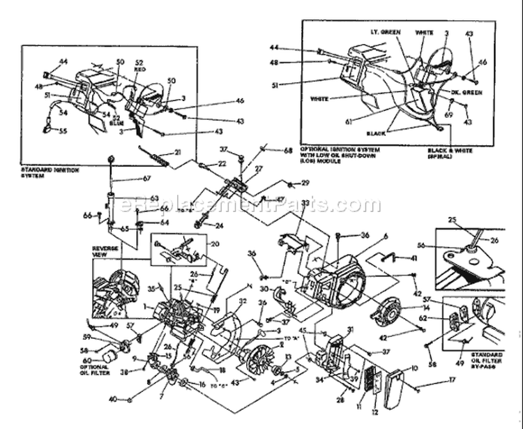Page C Diagram and Parts List for 52400 7.8HP - S/N 0100101 & Higher Troy-Bilt Generator