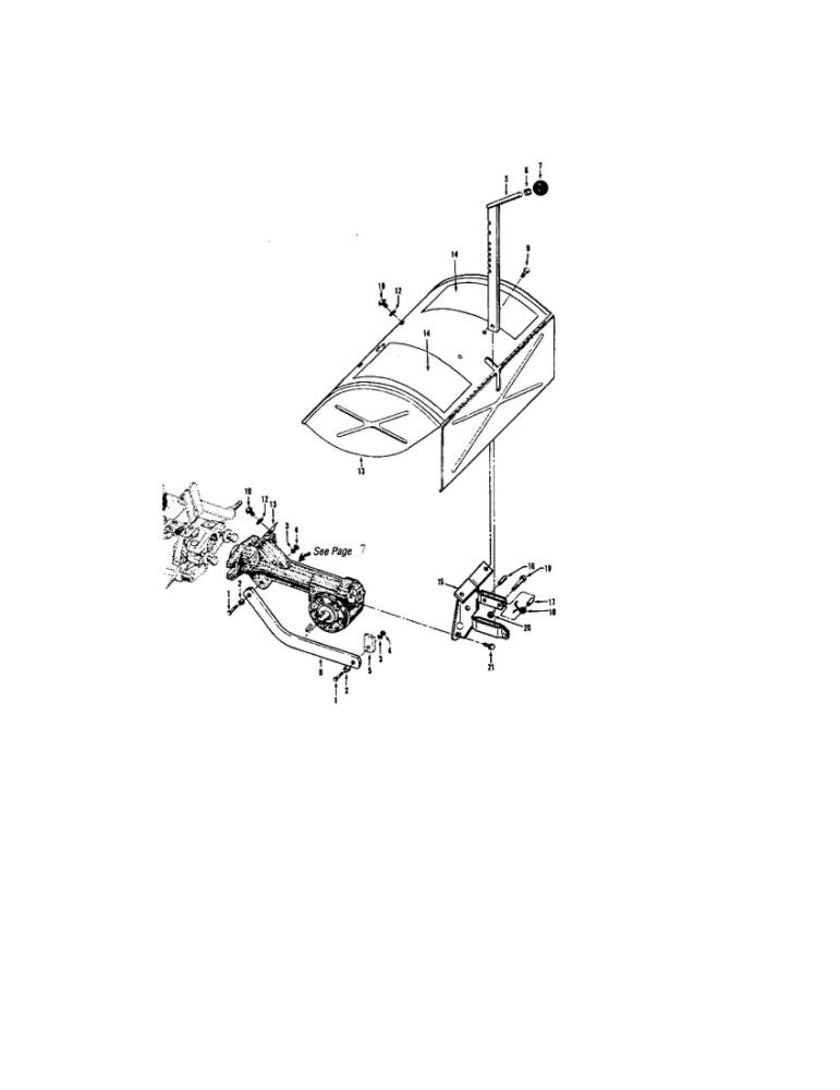 Depth Regulator/Tine Hood Diagram and Parts List for 21AE682L766 2003 Troy-Bilt Tiller
