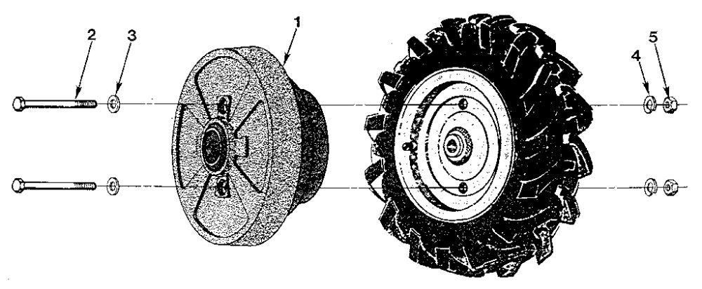 Wheel Weights Diagram and Parts List for 900039  Troy-Bilt Tiller