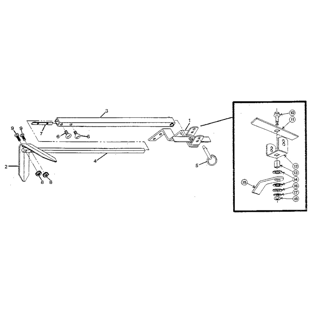 Row Marker Attachment (Figure 17) Diagram and Parts List for HORSESERIAL916107ANDUP  Troy-Bilt Tiller