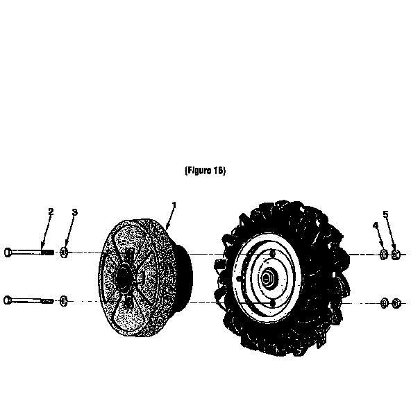 Wheel Weights Diagram and Parts List for 29919  Troy-Bilt Tiller