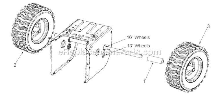 Page G Diagram and Parts List for 7524 2003 Troy-Bilt Snow Blower