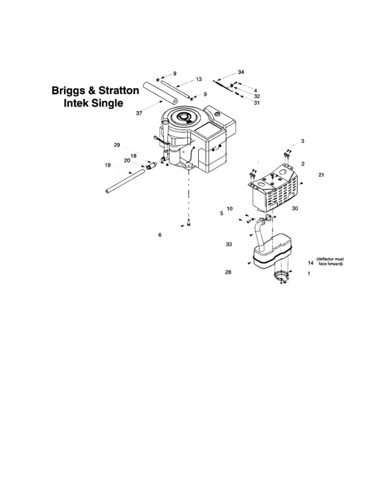 Engine Accessories 2 Diagram and Parts List for 609  Troy-Bilt Lawn Tractor