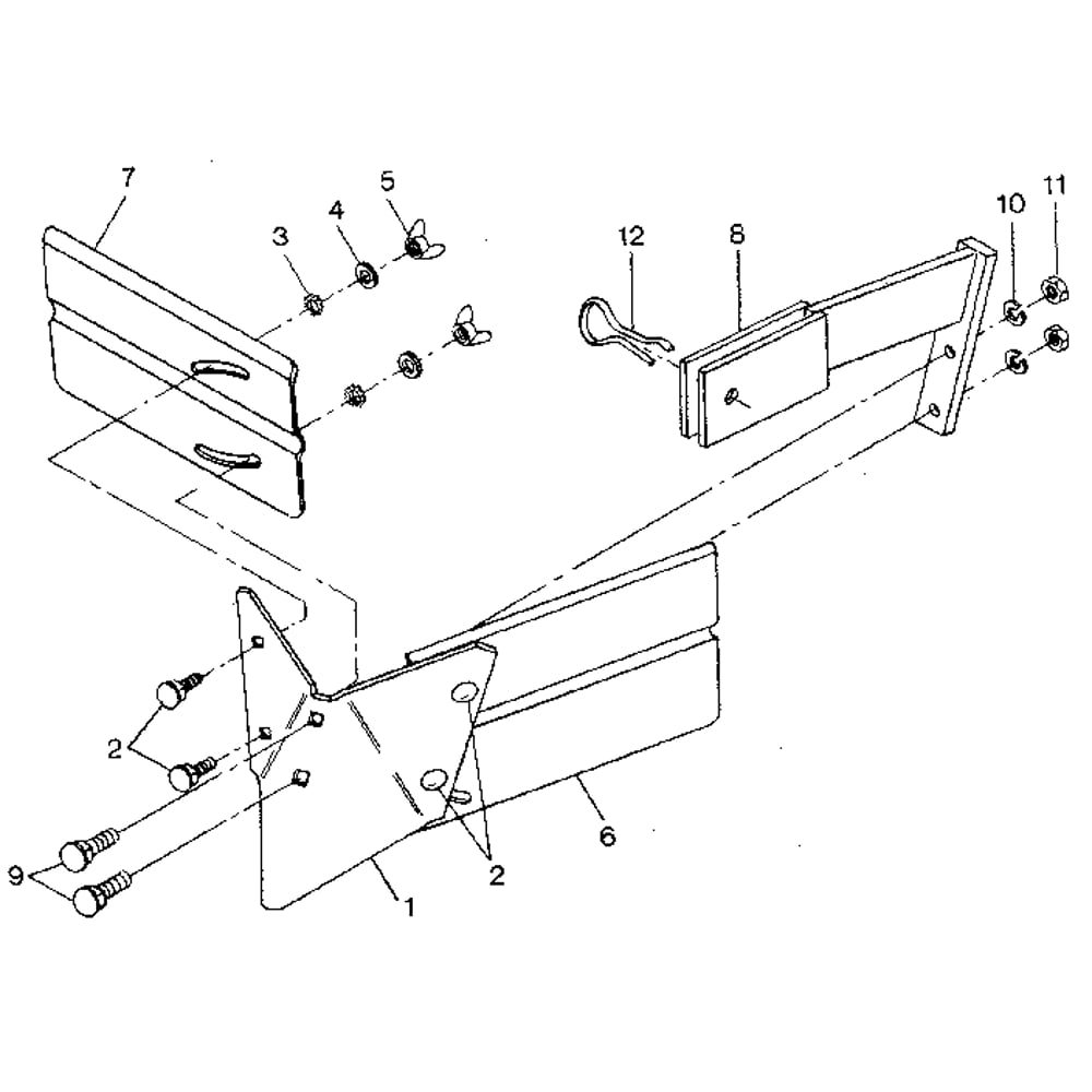 Hiller/Furrower - Part #1356 (Viewed From Front Of Tiller) Diagram and Parts List for PONYSERIAL#S20312ANDUP  Troy-Bilt Tiller