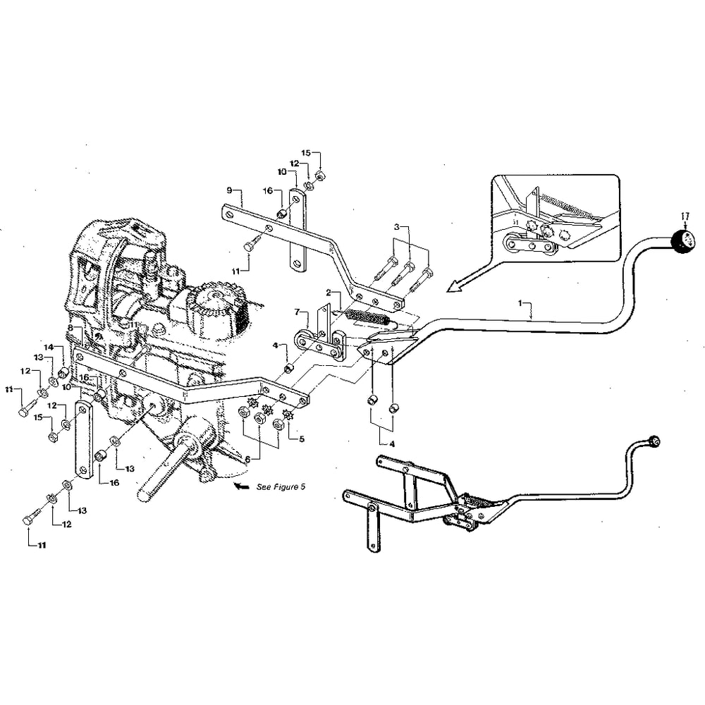 Yoke And Roller Assembly Diagram and Parts List for HORSESERIALNO857037ANDUP  Troy-Bilt Tiller