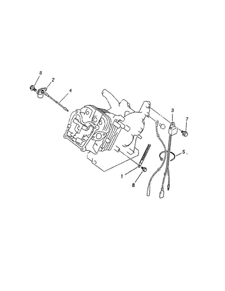 Unit - Oil Sensor Diagram and Parts List for 01923  Troy-Bilt Generator