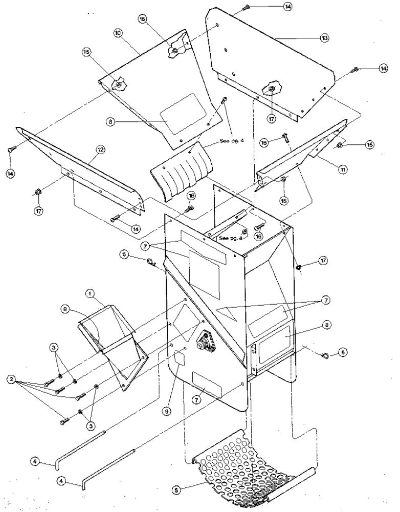 Chipper Chute Diagram and Parts List for TOMAHAWK 4HP  Troy-Bilt Chipper Shredder
