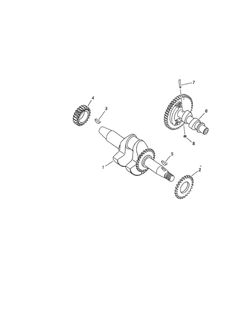 Crankshaft Diagram and Parts List for 01923  Troy-Bilt Generator
