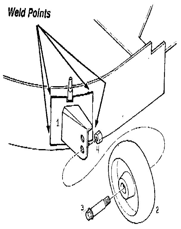 Replacement Parts Diagram and Parts List for 176-3632  Troy-Bilt Lawn Tractor Accessories