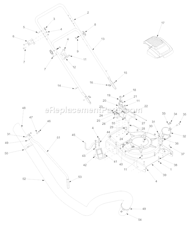 Page A Diagram and Parts List for CSV065 2003 Troy-Bilt Chipper Shredder