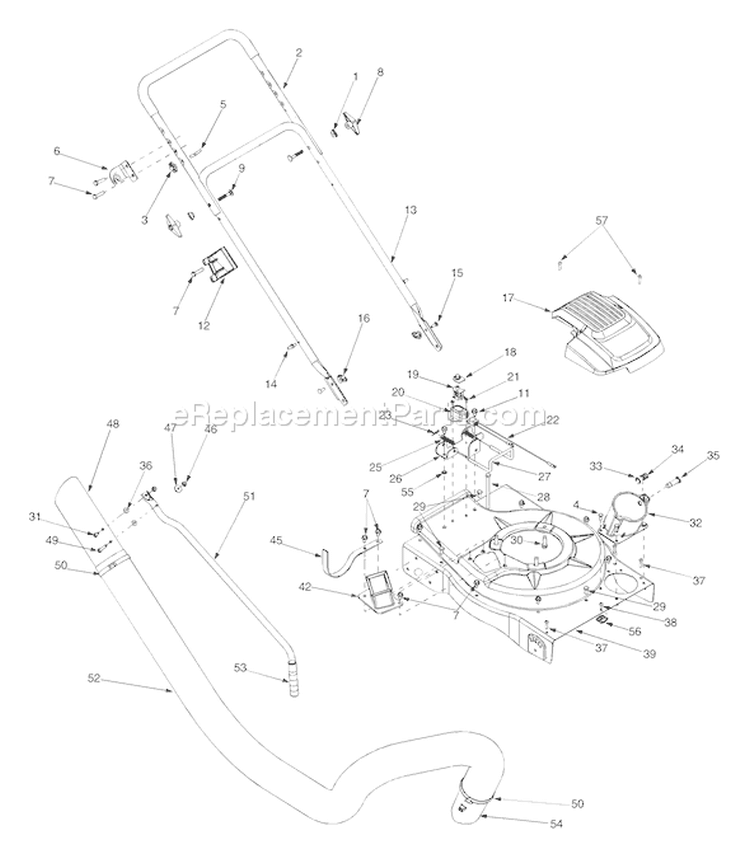Page A Diagram and Parts List for CSV065 2005 Troy-Bilt Chipper Shredder