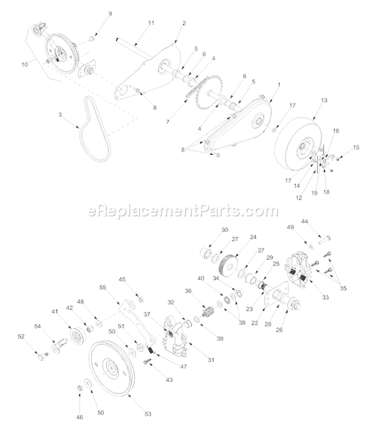 Page B Diagram and Parts List for CSV206 2003 Troy-Bilt Chipper Shredder