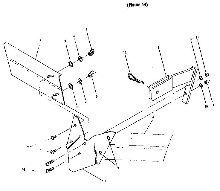Hiller/Furrower Attachment Diagram and Parts List for 29919  Troy-Bilt Tiller
