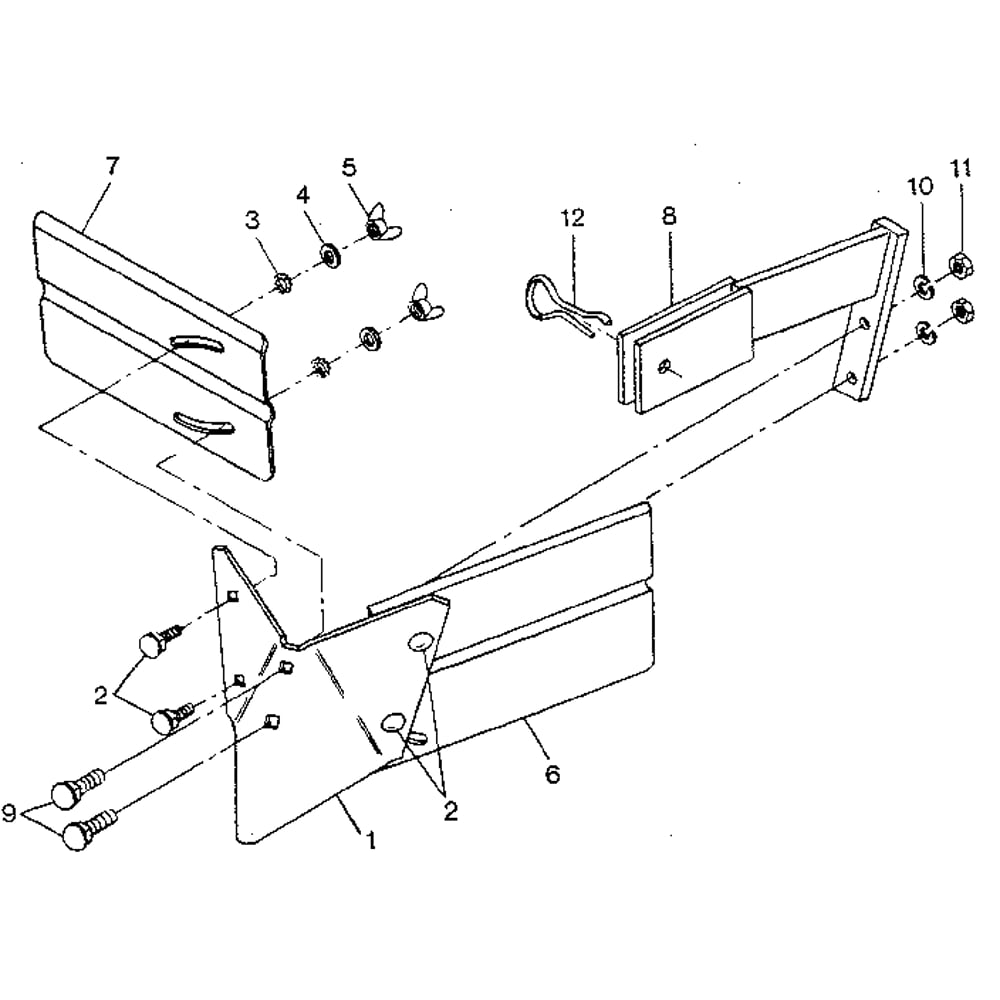Hiller/Furrower-Part #1356 (Viewed From Front Of Tiller) Diagram and Parts List for HILLERFURROWER#13564&5HP  Troy-Bilt Tiller