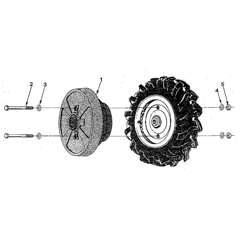 Wheel Weights (Figure 15) Diagram and Parts List for HORSESERIAL916107ANDUP  Troy-Bilt Tiller