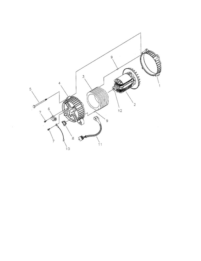 Alternator 2 Diagram and Parts List for 030245  Troy-Bilt Generator