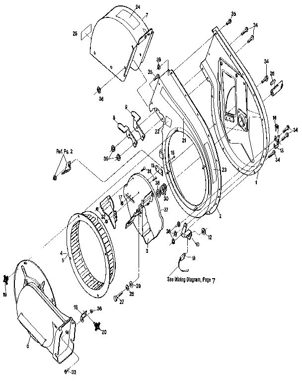 Shredder Assembly Diagram and Parts List for 47280  Troy-Bilt Chipper Shredder