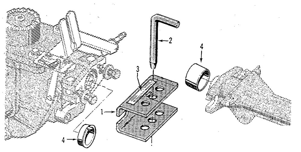 Tow Hitch Attachment Diagram and Parts List for HORSE 916107 AND UP Troy-Bilt Tiller