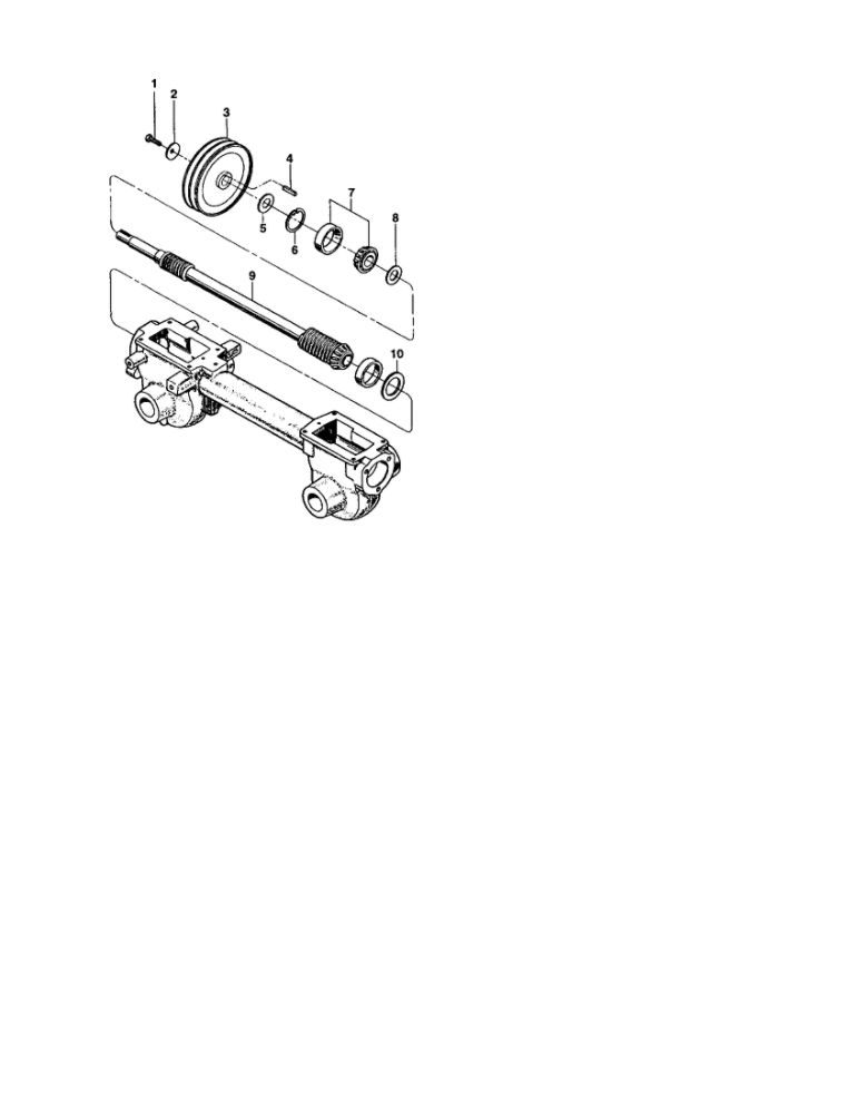Shim/Drive Shaft Diagram and Parts List for 21A-634B063 2001 Troy-Bilt Tiller